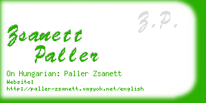 zsanett paller business card